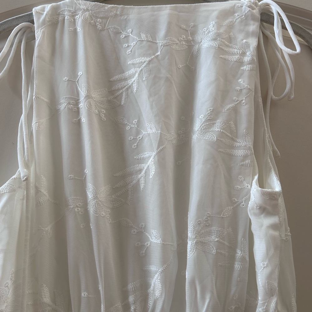 Lulus Time Well Spent Maxi Length Floral Embroidered Dress. Coastal. Cottage. - Picture 12 of 15